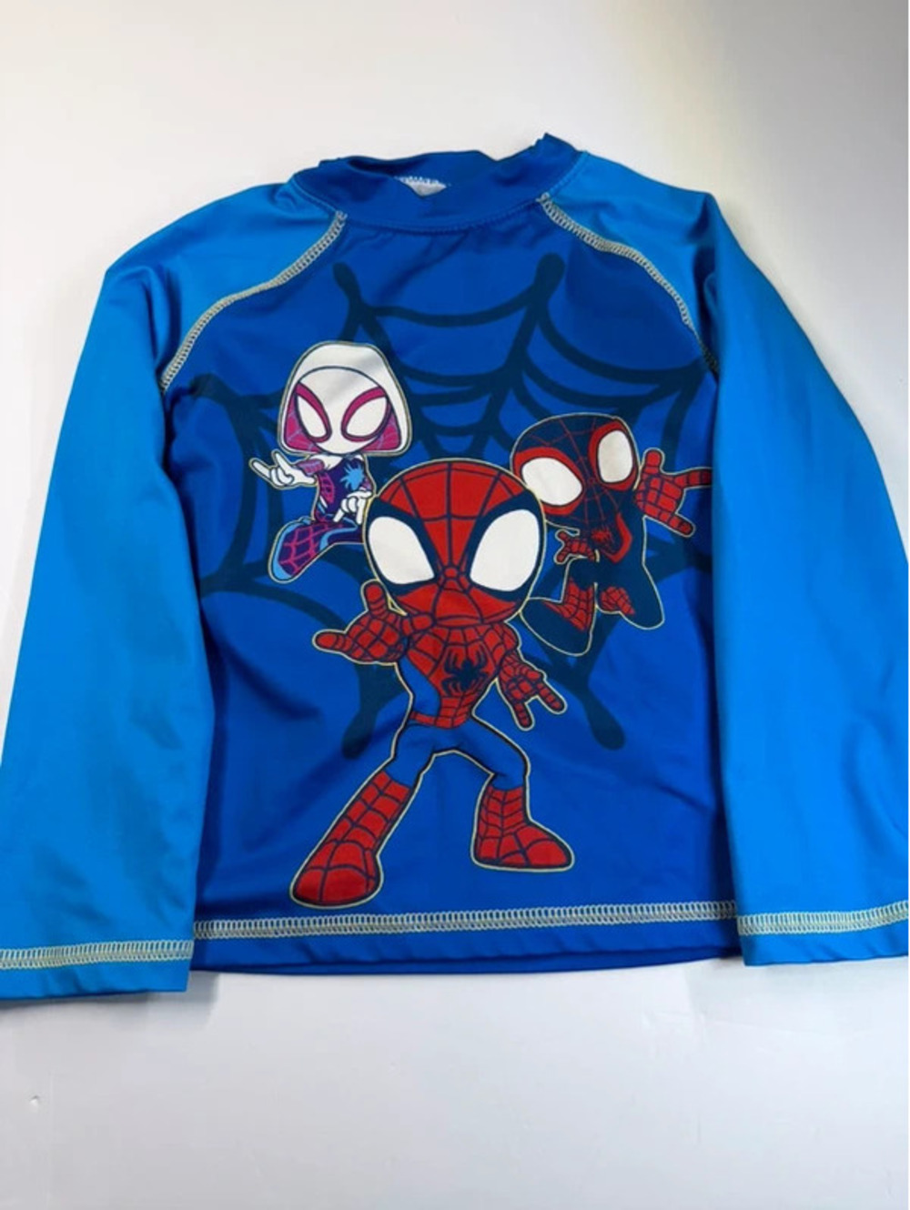 Marvel Spidey and His Amazing Friends Long Sleeve Rash Guard Swim Shirt 4T